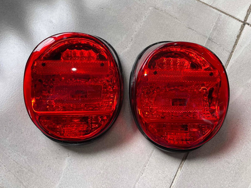 Calaveras Rojos Led Vw Sedan Vocho Par