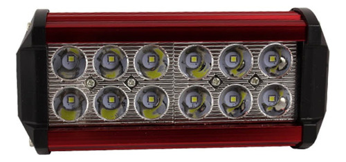 Barra Led Roja Larga 2500lm Alta Densidad