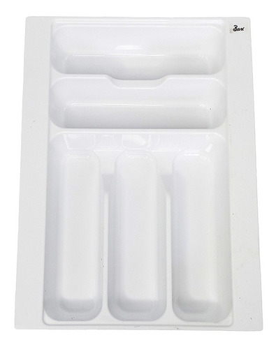 Cubertero Blanco Plástico Abs Módulo 40 Cm Marca Bari 