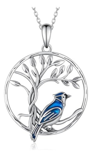 Collar Pájaro Azul Plata 925 | Joyería Para Amantes De Aves