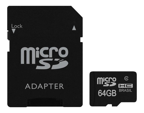 Cartão De Memória Microsd 64gb Com Adaptador Sd | Gt