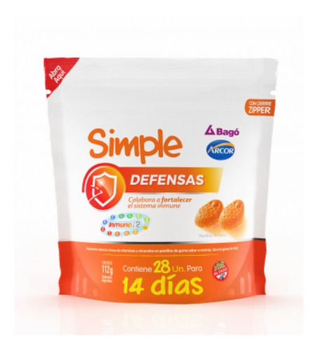 Bago Simple Defensas 28 Pastillas De Goma