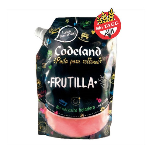 Pasta Codeland Para Relleno Frutilla X500grs - Cotillón Waf