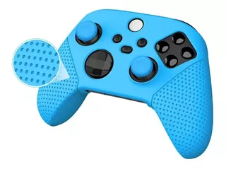 Capa Case Silicone Para Controle Xbox Séries X S + 2 Grips