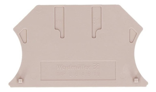 Imagen 1 de 2 de Weidmuller Tapa Final Wap 25-10 Modelo: 1050000000
