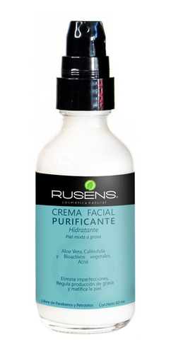 Crema Facial Purificante Rusens Antiacne Natural Piel Grasa