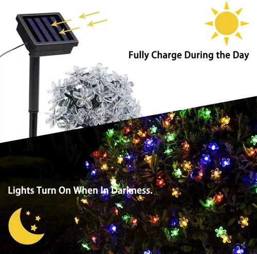 Aplicável A Flores Solares Decoración Navideña Sakura 7m