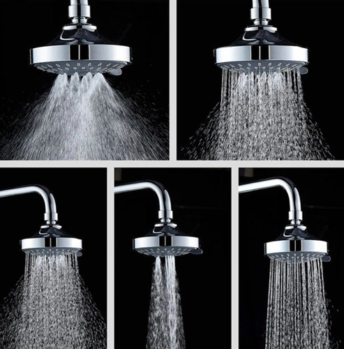 Cabezal De Ducha Con Ahorro De Agua Ajustable Cromado De Alt