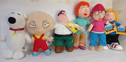 Set 6 Peluches Family Guy Plush 2004 2005