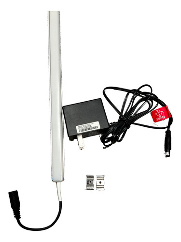 Luminario Perfil Aluminio Slim Luz Led Cob + Eliminador 1m Blanco Frio