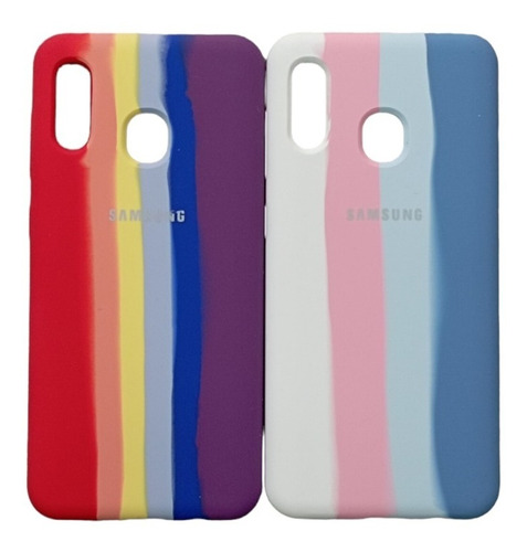 Silicone Case Arcoiris Samsung A20 / A30