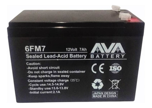 Bateria Recargable 12v 7ah Cerco Electrico Ups Lampara Alarm