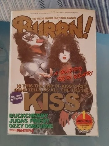 Revista Burrn!- Kiss - Janeiro 2002 - Importada Japão