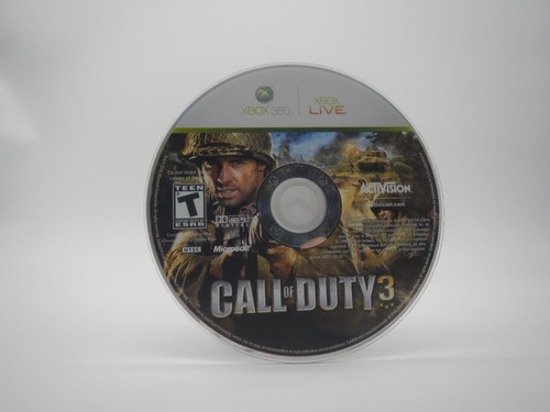 Call Of Duty 3 Xbox 360 Gamers Code*