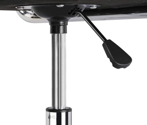 Silla de escritorio RD Modern Celeste con tapizado de cuero sintético