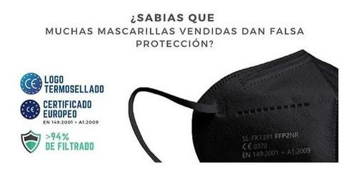 Imagen 4 de 8 de Caja De Mascarillas Ffp2 Homologadas Union Europea 5 Capas