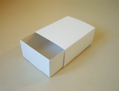 25 Cajas Blancas Fosforeras Indubox D742 (13x10x5cm Alto)