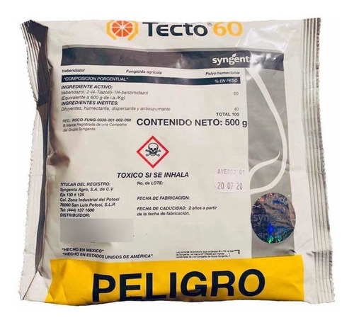 Tecto 60 Fungicida  Tiabendazol 500 Gr Syngenta