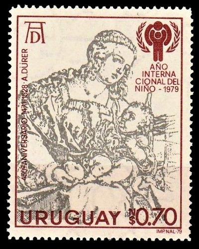 Año Del Niño - Durero - Uruguay - Sello Mint - Yv 1022