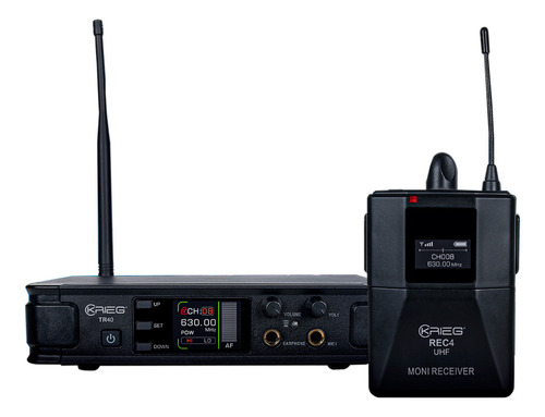 Sistema Krieg Tr-40 + Rec-4 De Monitoreo Personal