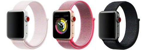 Pulseira Relógio Smartwatch Tam 38/40 Em Nylon Iwill Cor Pink