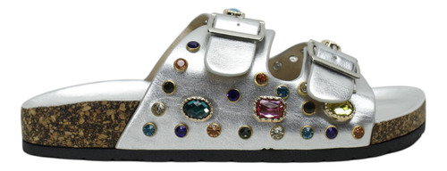 Sandalia Inox/ Bronce/ Oro/ Plata Pedrería Mod. 102 0430