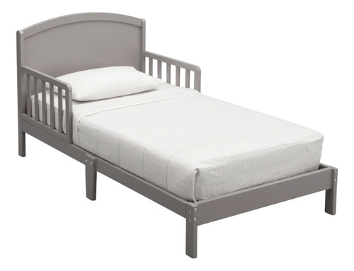 Cama Infantil Individual Niño Cuna Bebe Abby Delta Children® Color Gris