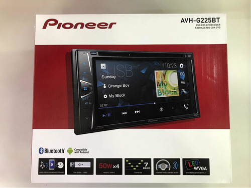 Radio Para Carro Pionner Avh-g225bt Bluetooth, Pantalla, Cd.