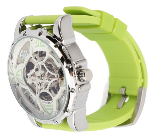 Relógio Mecânico Automático Four Leaf Clover Pattern Double