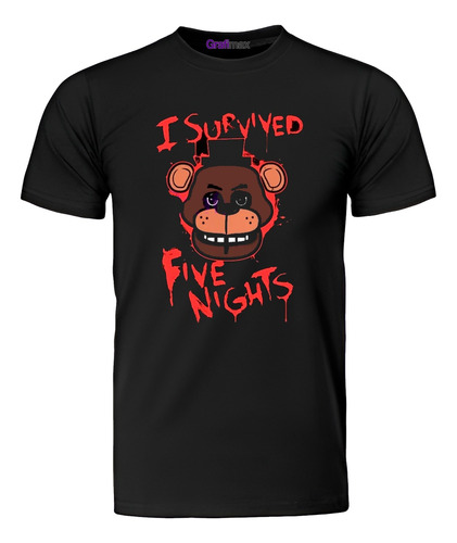 Polera Five Nights At Freddy's  Niño Videojuego  Gfmx