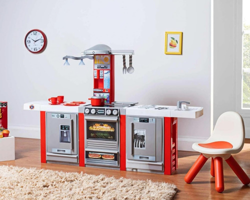 Cocina Juego Molto 24 Accesorios Refri Horno Estufa Lavaplat