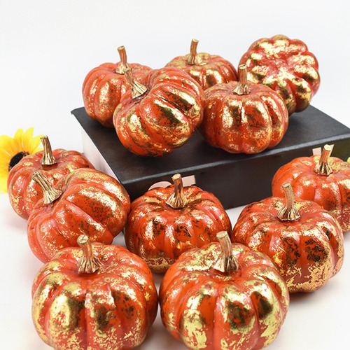 12x Calabaza De Simulación Mini Calabazas Artificiales Para