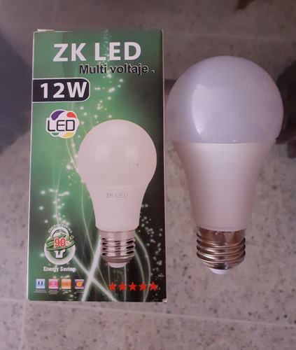 Bombillo Led 12w E27 Luz Fria 85-265v Municip Sucre (2 Unid)