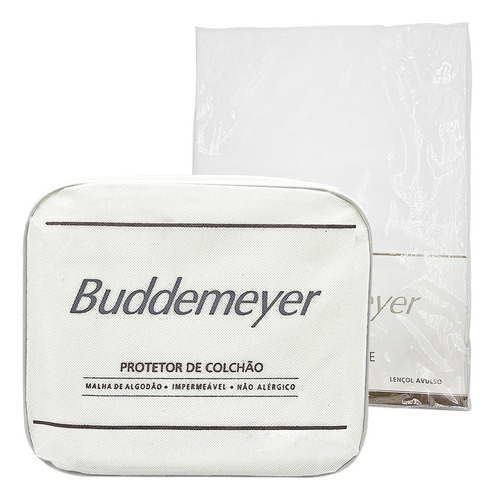 Kit Protetor Buddemeyer Colchão Impermeável Solteiro+ Lençol Tamanho Do Colchão Solteiro