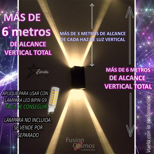 Imagen 3 de 10 de Luces Pared Navideña Luz Navidad Efecto Estrella Rayos X 4un