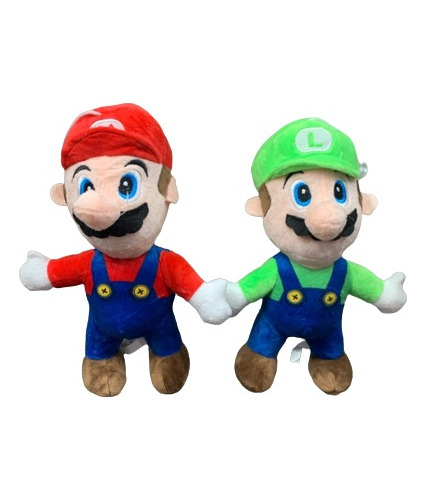 Mario /  Luigui Peluche 25 Cm Hermosos Importados