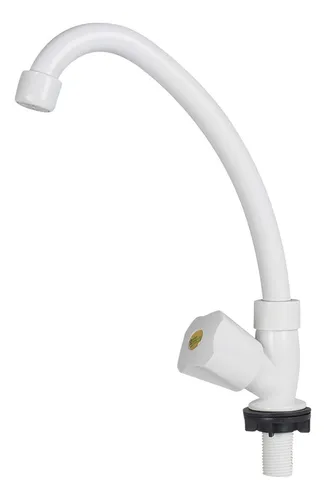 comprar Canilla Griferia Pvc Blanca 1 Agua Para Mesada Latynplast Acabado 4801\u002F77 Color Blanco