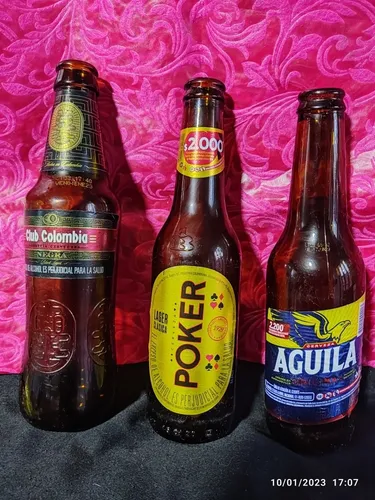 Botellas De Cerveza,envase X 30 Águila ,poker,sin Canasta (Usado)