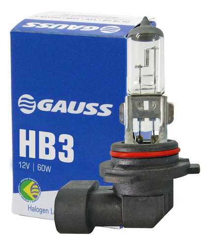 Lâmpada 12v Hb3 Farol Alto E Baixo 9005 60w Gauss Gl31hb3