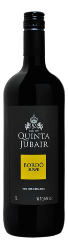 Vinho Quinta Jubair Tinto De Mesa Bordo Suave 1 Litro