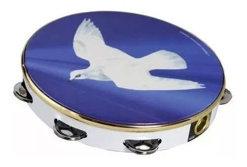 Imagen 2 de 4 de Pandero Remo Tambourine 8 Pulgadas 8 Sonajas Simples Paloma