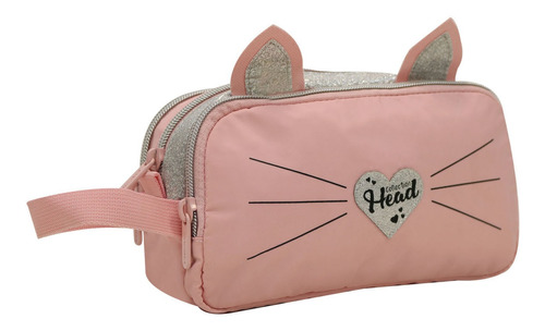 Estuche Square Gato Rosado Head