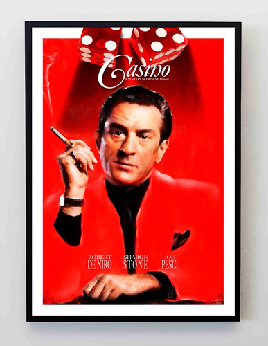 Cuadro 33x48cm Poster Casino Robert De Niro Scorsese