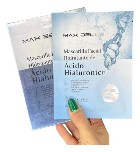 Mascarilla Facial Hidratante De Ácido Hialurónico Max Belle