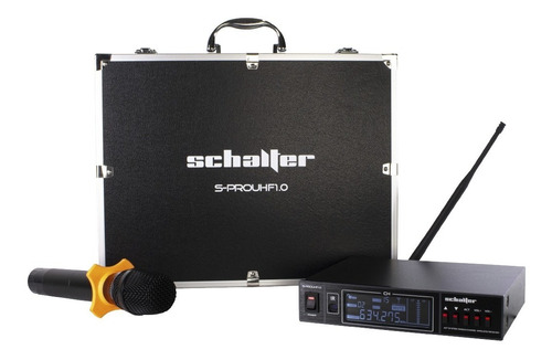 Schalter Sistema Profesional 1 Microfono Inalambrico Uhf Msi Color Negro