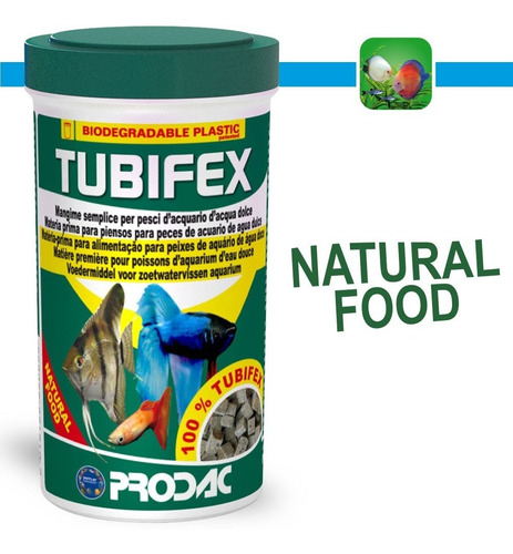 Prodac Tubifex Liofilizado 25gr Cubos Alta Proteina Polypter