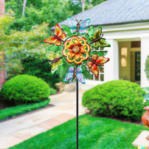 Con Estaca De Jardín Decoración Del Hogar Mariposa