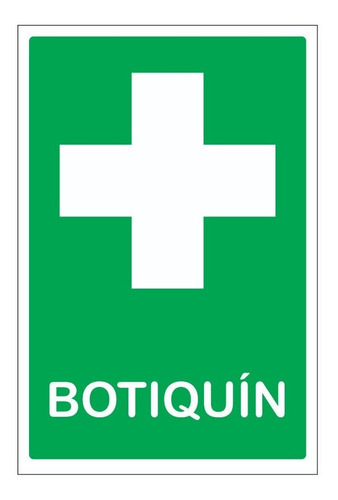 Cartel Señaletica Botiquin Salud Comercios 