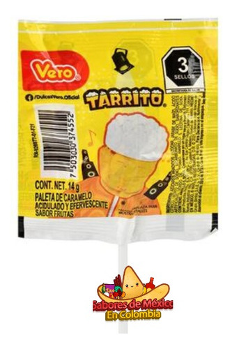 Paleta Tarrito Dulce Mexicano
