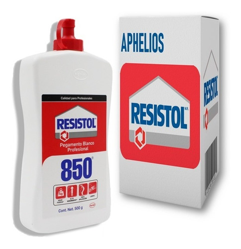 Resistol Blanco Pegamento Profesional 850 P/madera De 1/2kg 